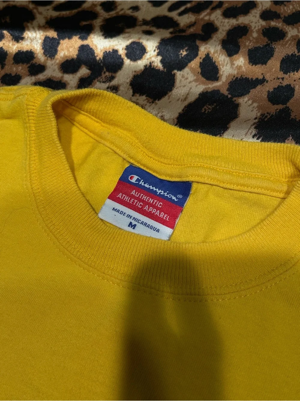 Y2K Champion Michigan University Big House Football Yellow T-Shirt - Picture 2 of 6